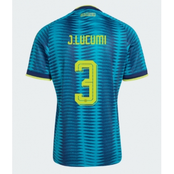 Billige Fotballdrakt Colombia Jhon Lucumi #3 Replika Bortedrakt VM 2026 Kortermet
